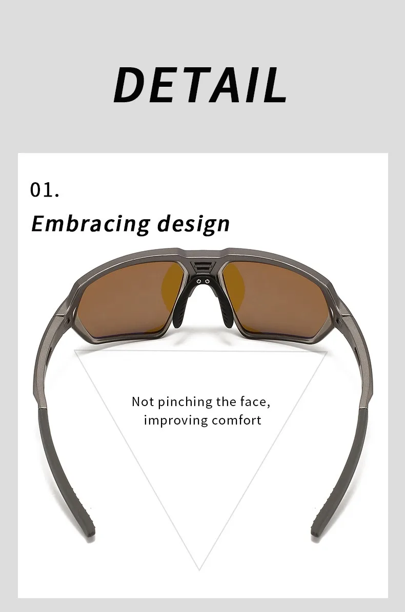 Unisex Outdoor Polarized Sunglasses Active Wear Front Profile