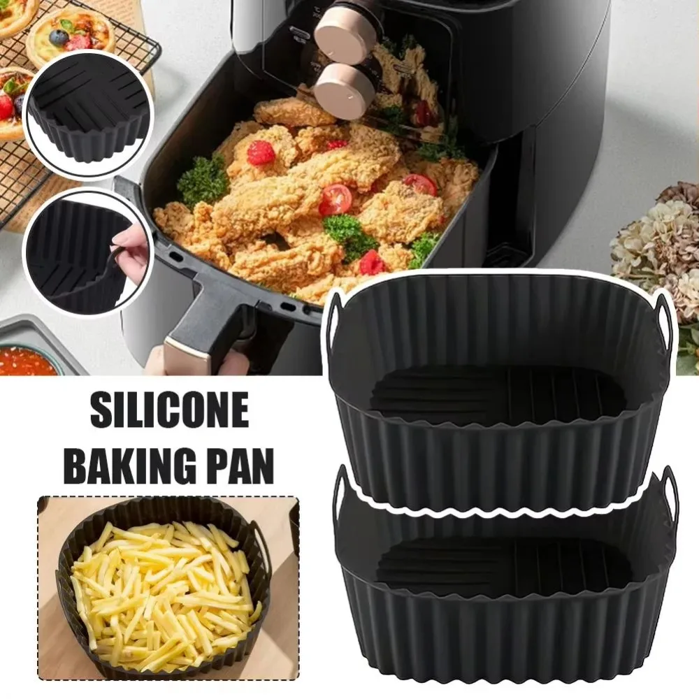 Reusable Non-Stick Silicone Square Baking Liners for Kitchen Cooking and Baking