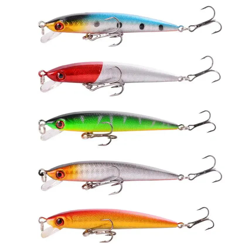 

1pcs Minnow Fishing Lures 3D Eyes Artificial Hard Bait 8.8cm 6.1g Pesca Sinking Wobbler Crankbaits Carp Bass Tackle