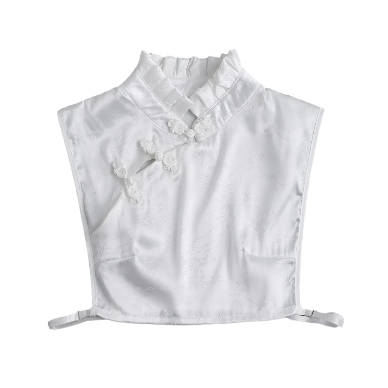 

Half Shirt Collar Decorative Ruffle Pankou Spread False Collar Applique Collar