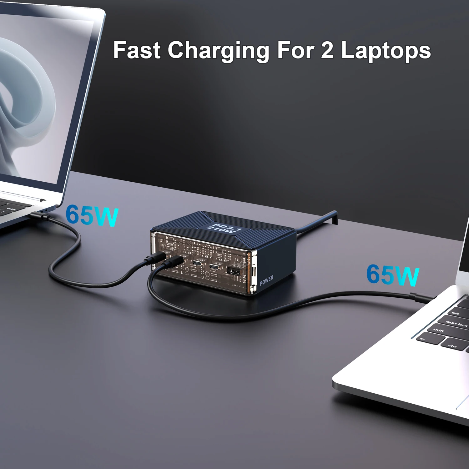 GaN Charger 5-Port Power Delivery PD 3.1 USB C