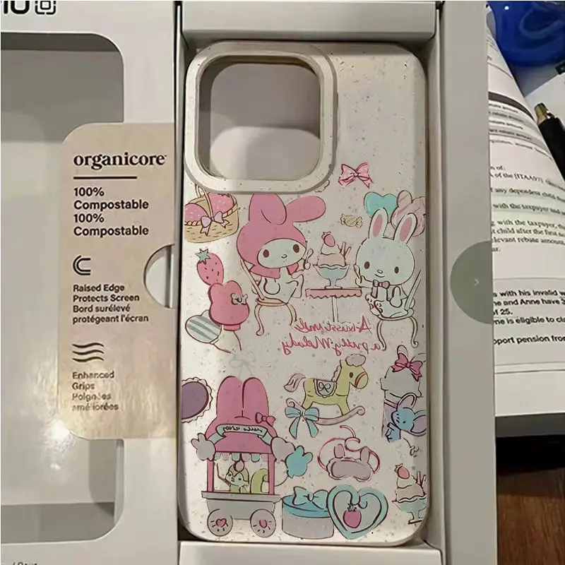 

Mikko Genuine Sanrio Kitty Kawaii Phone Case Anime Cute Cartoonmy Melody Oilseed Husk Iphone 15/13 Promax/12/11/xr/8/7 Creative