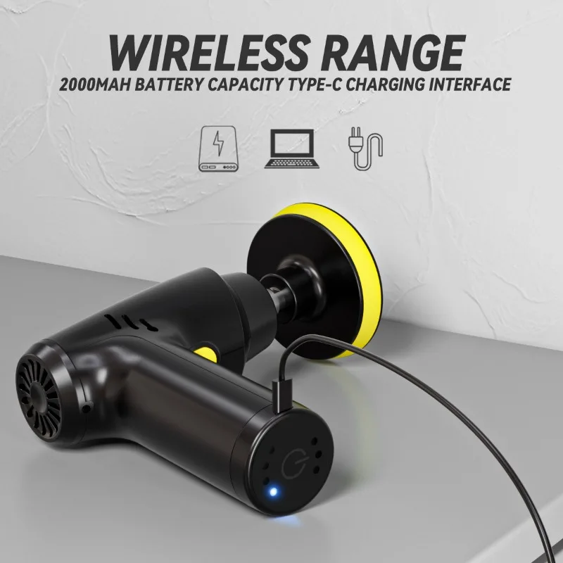 Wireless Car Polisher Handheld Cordless Polisher Automotive Polishing Waxing Machine Power Tool Car Body Cleaning Waxing Repair