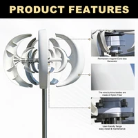 Éolienne à axe vertical 1000W 1KW 12V 24V 48V, générateur éolien certifié CE, énergie gratuite, démarrage à basse vitesse, hors réseau pour usage domestique 4