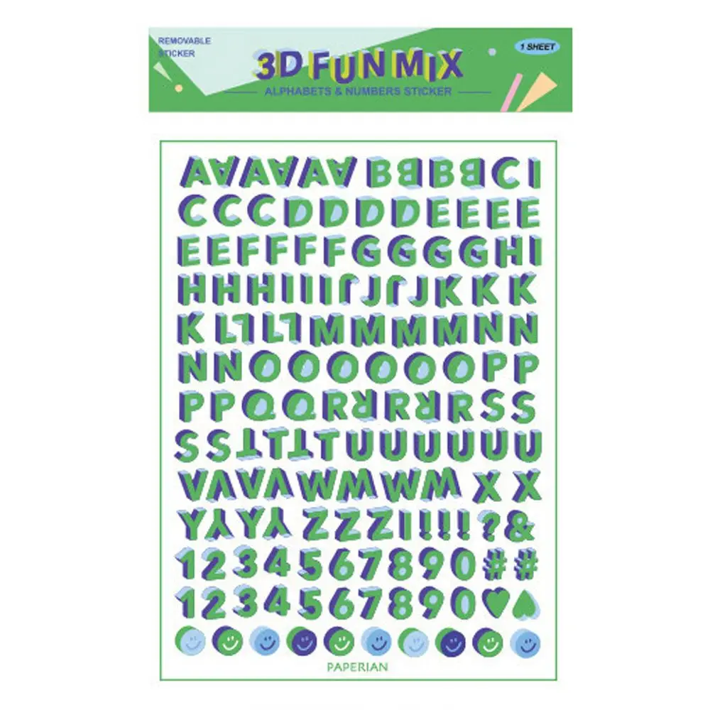 Alphabet Letters Stickers Kids  3d Letters Stickers Alphabet - 12sheets  Mixed 3d - Aliexpress