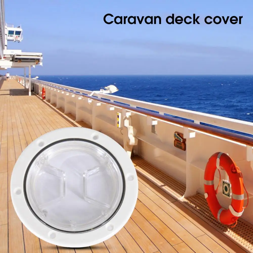 

Convenient Deck Hatch Cover Round Light Boat Deck Access Lid Cover Boat Accessory Hatch Cover for Ship