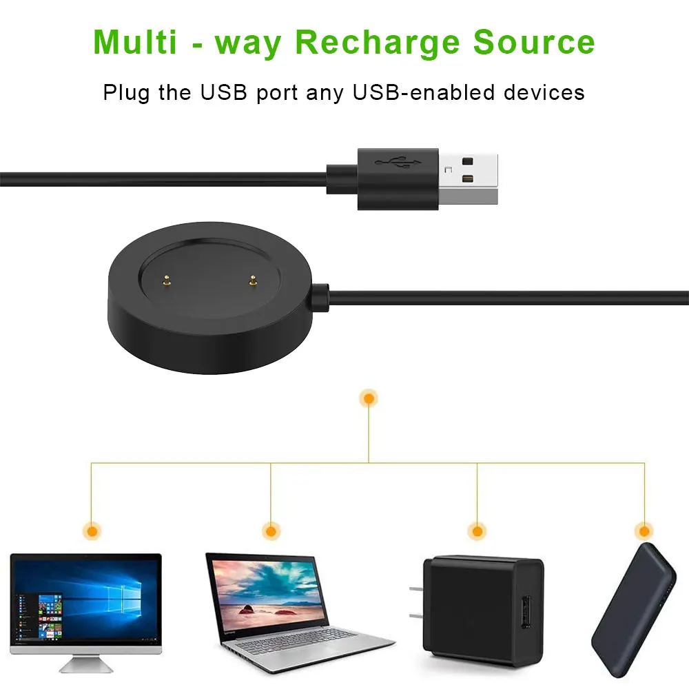 كابل شحن USB بطول 1 متر لساعة Xiaomi S1 Active Spo...