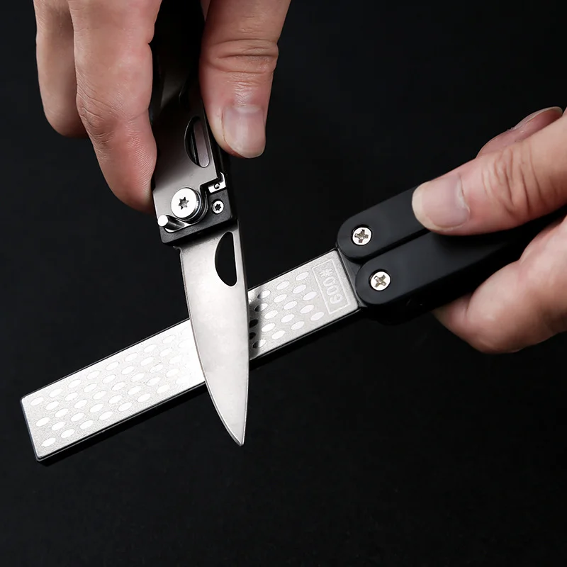 Double Sided Fold Diamond Knife Sharpener  Knife Sharpeners Pocket Knives  - Double - Aliexpress
