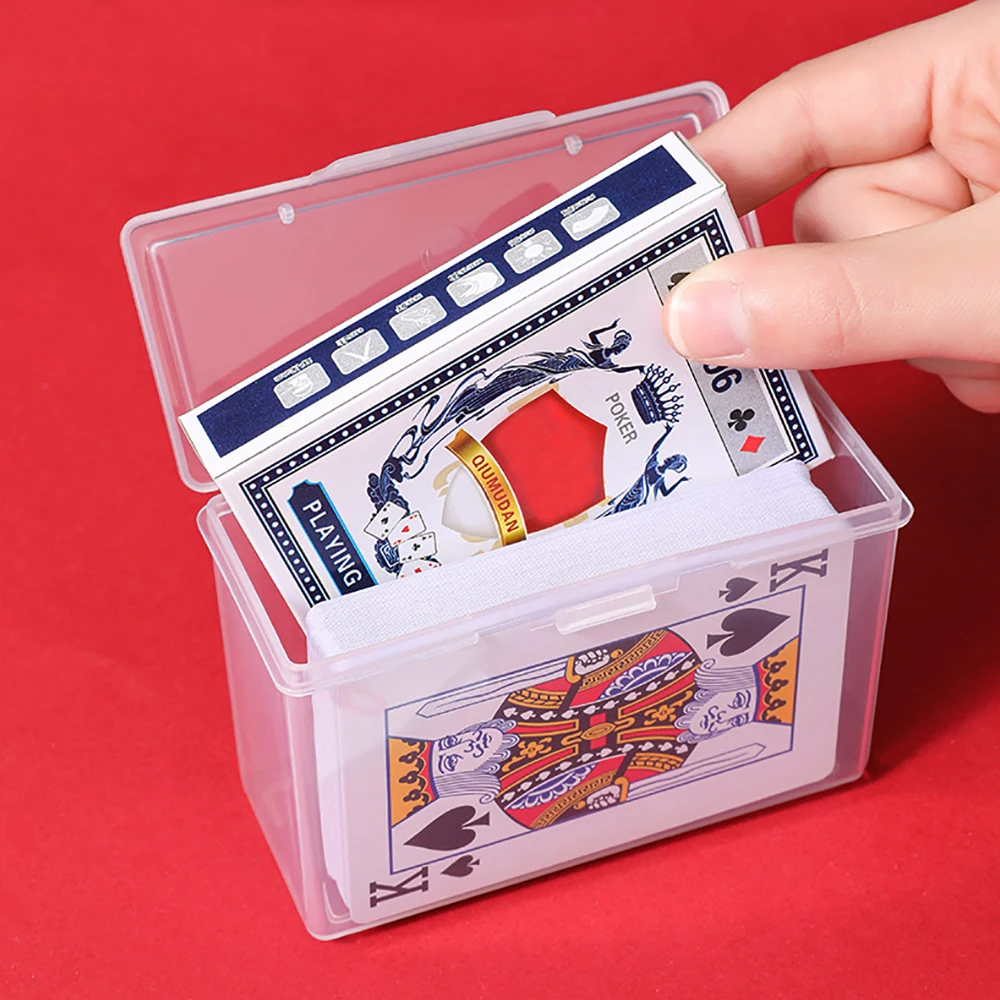 New Transparent Plastic Boxes Playing Cards Container PP Storage Case Packing Poker Game Card Box For Board Games