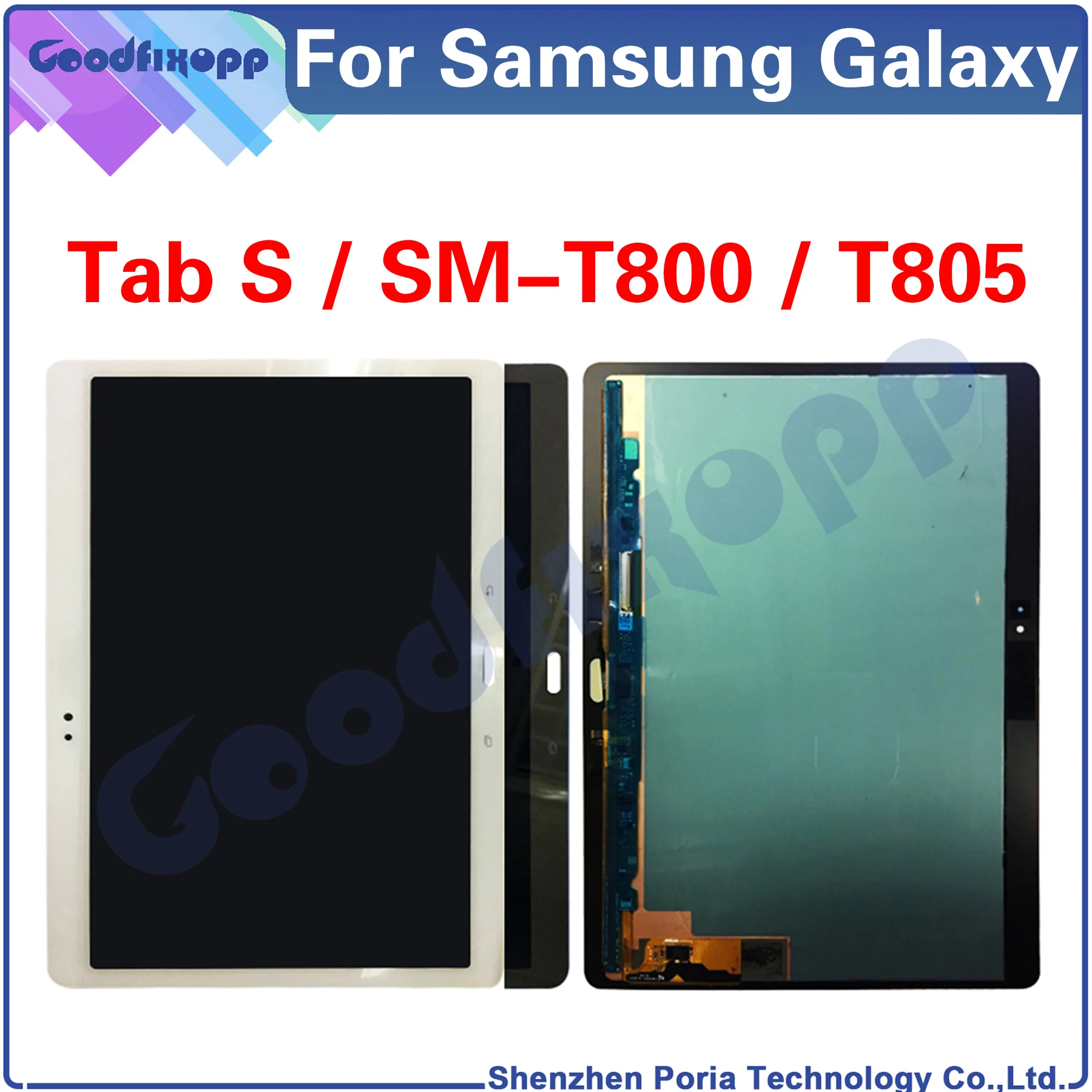 Per Samsung Galaxy Tab S Sm-T800 Sm-T805 T800 T805 Display Lcd Touch Screen Digitizer Assembly Parti Di Riparazione Di Ricambio