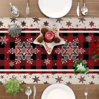 Christmas Table Runner Table Flag Christmas Decoration Home Table Setting Dining Vintage Wedding Family Party Christmas Placemat 2