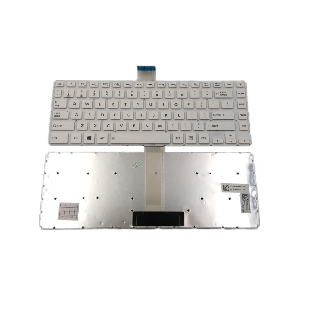 

New Laptop Keyboard for Toshiba Satellite L45-B4218SL L45-B4315FM L45-B4316FM L45-B4380KM White Without Backlit & Frame