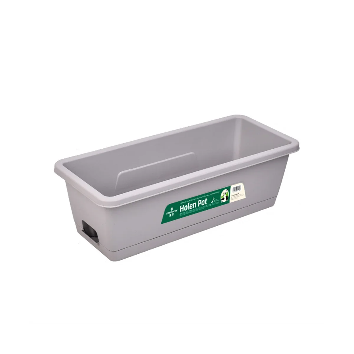 

Flower Pots Watering Pot Planter Long Rectangular Agricultural Basin for Outdoor Indoor Garden Decorative Light