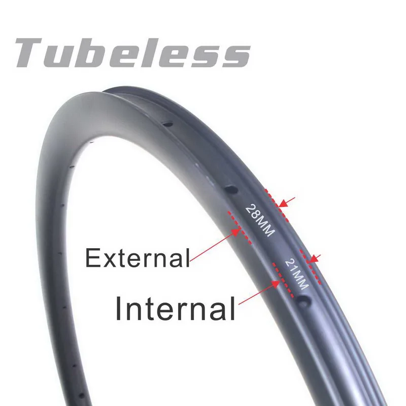 Light 700C Gravel Bike Road Carbon Rims Disc Brake 28mm Width 30mm 35mm 40mm 45mm 50mm 55mm Height Tubeless Toray T800 carbon mtb rims