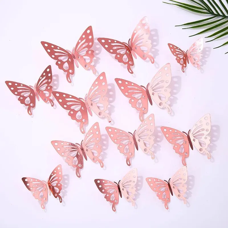 12Pcs Rose gold