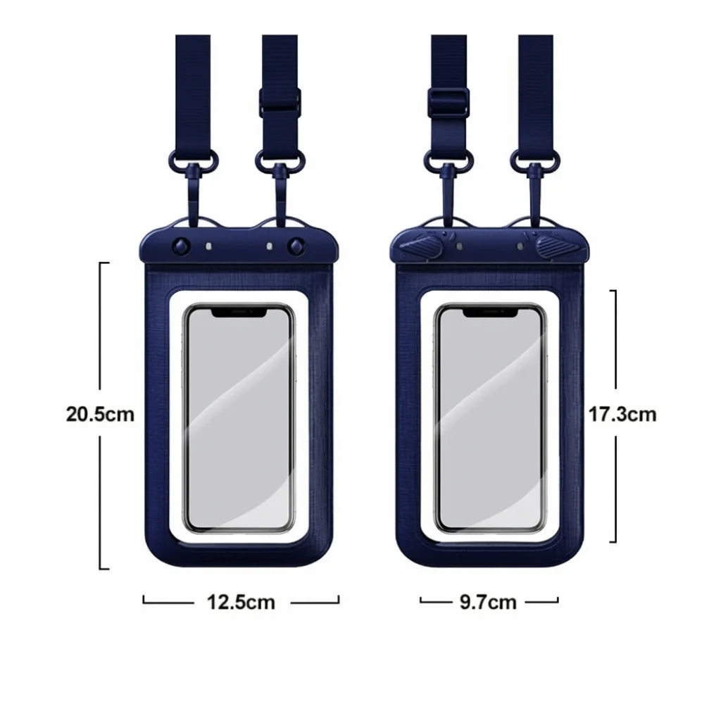 Waterproof Phone Bag with Hanging Rope and Touch Screen Access