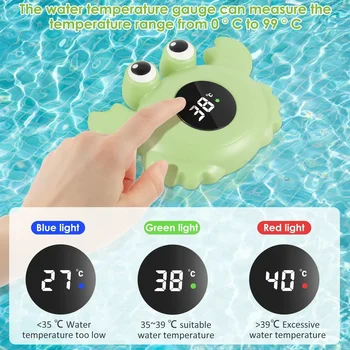 LED Baby Bath Thermometer Cartoon Floating Digital Sensitive Safe Bathtub Water Thermometer Sensor for Infants Babies Newborns 1