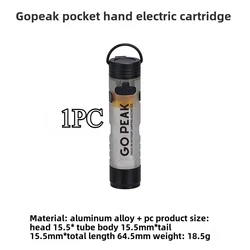GOPEAK Pocket Mini Flashlight - Compact, Long - Lasting LED for Outdoor and Emergency Use (1PC White)