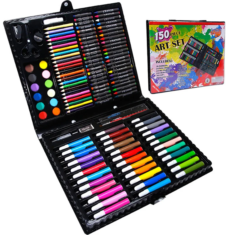 https://ae01.alicdn.com/kf/S81857745855841509977328de1db6c30d/150Pcs-Art-Set-Watercolor-Markers-Crayons-Water-Pen-Drawing-Set-Artist-Painting-Tools-School-S-tationery.jpg