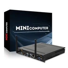Mini processador intel core i3 i5 i7 ddr3 8g 128gb 256gb ssd windows 10 linux wifi bt vga mini computador de mesa
