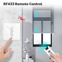 MOES Tuya ZigBee Smart Curtain Switch, 2.5D RF433 Arc Glass Touch, App Control, Works with Alexa & Google Home - Image 3