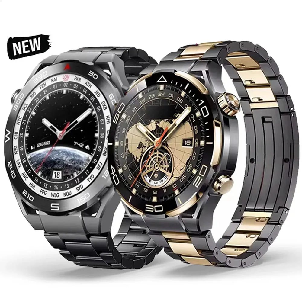 22Mm Tytanowy Pasek Do Zegarka Huawei 4Pro Gt 4 46Mm 2E/3Pro Ultimate Link Bransoletka Dla Samsung Galaxy 3 45Mm Bieg S3 Luxury Band