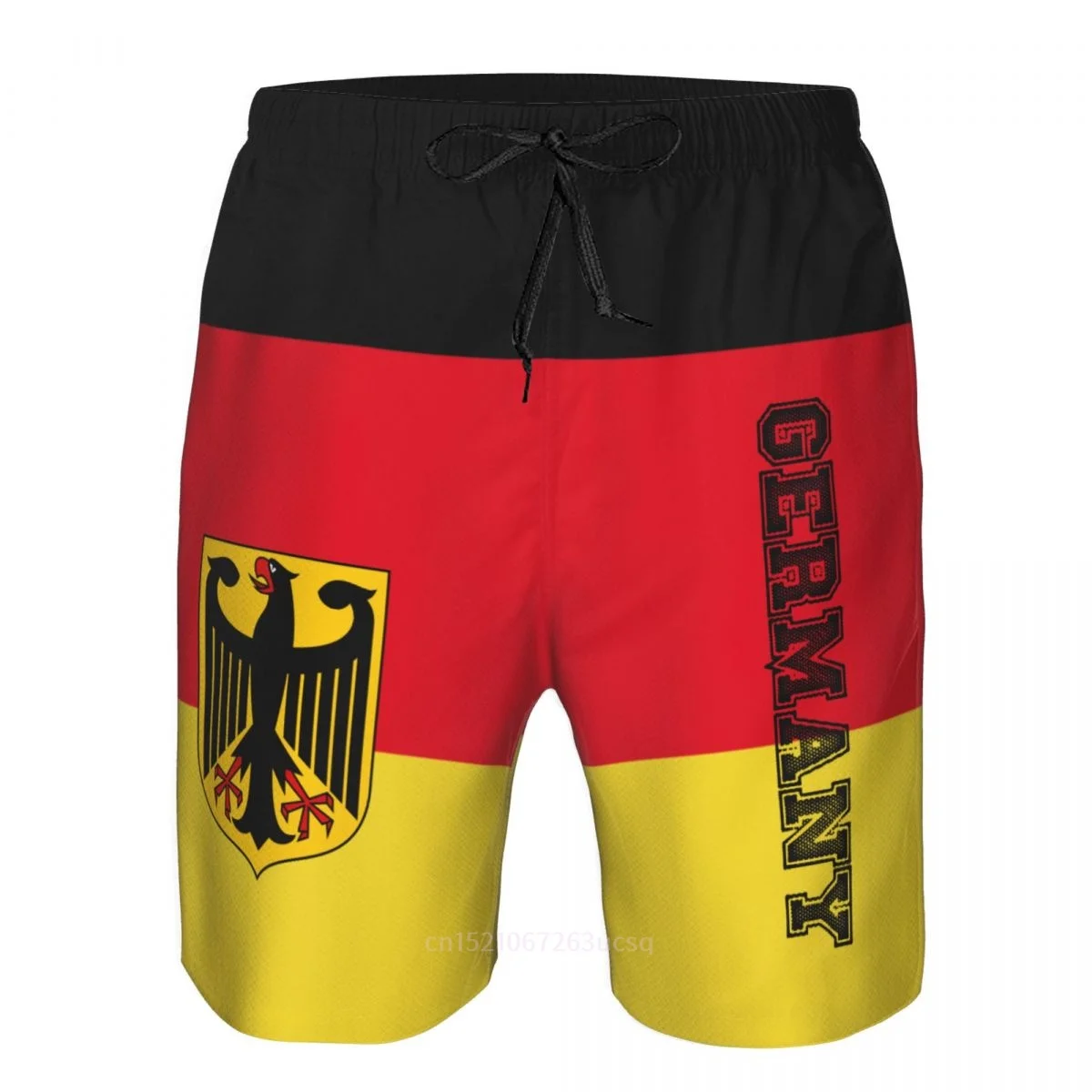 2023 Summer Polyester Germany Country Flag 3D Printed Men's Board Shorts Beach Pocket Running Summer Pants 5