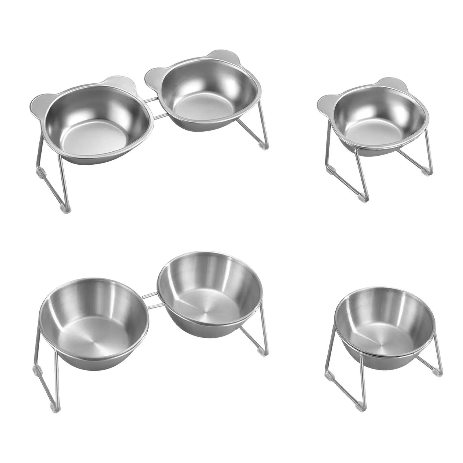 Cat Bowl Supplies Tilted Easy to Clean Comfortable with Stand Nonslip Water Dish Bowl for Small Dogs Kitten Travel Puppy Indoor Cat Bowl Supplies Tilted Easy to Clean Comfortable with Stand Nonslip Water Dish Bowl for Small Dogs Kitten Travel Puppy Indoor