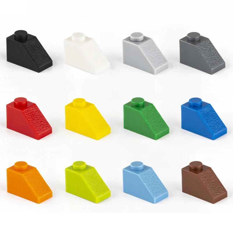 100G Bulk Small Particle 3040 Moc Building Block 1X2 Slope Brick Accessori Building Block Castle Toys