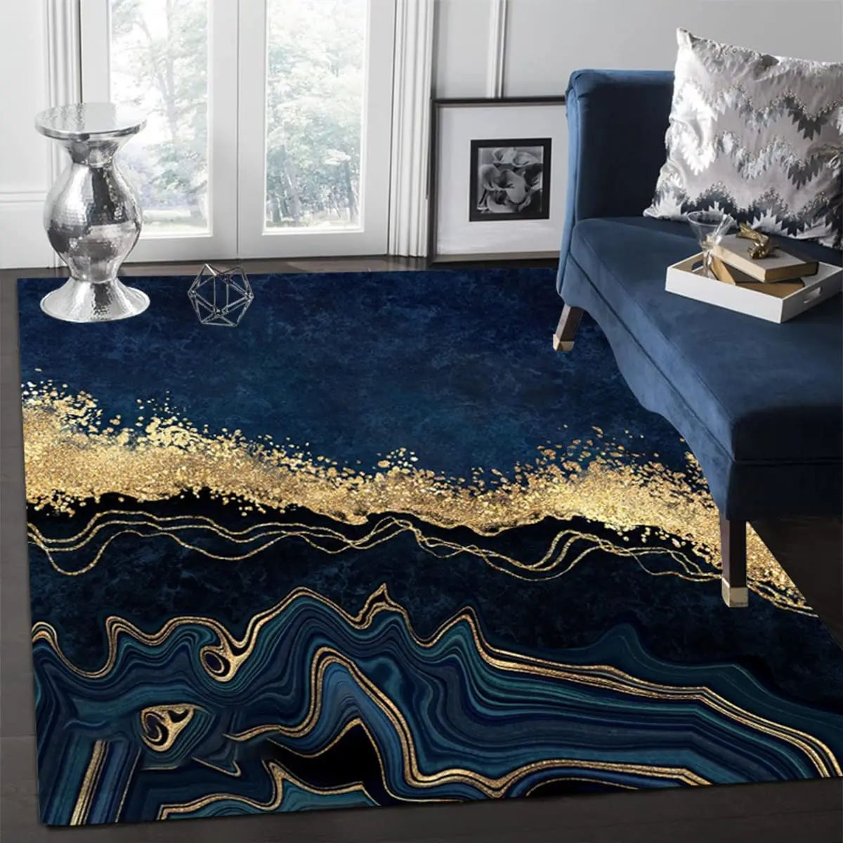 Abstract Marble Carpet for Living Room Luxury Home Decorations Sofa Table Large Area Rugs Bedroom Bedside Floor Mat Tapis Salon 4