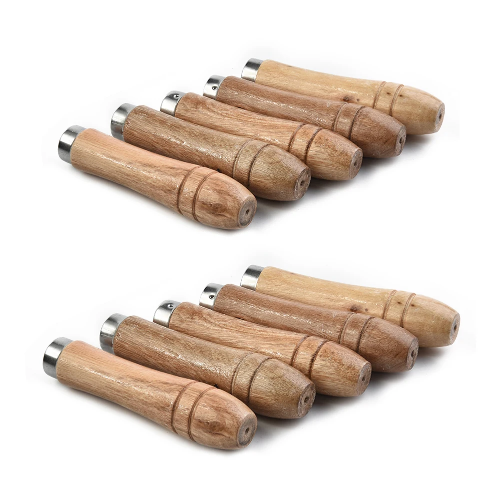 10 stücke 9 cm Holz Datei Griff Ersatz Starke Metall Kragen Für Datei Handwerk Werkzeug Holz Raspel Holzbearbeitung Polieren rost Beweis – Detail 3