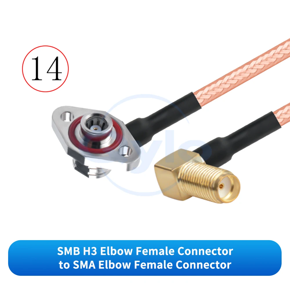 1 Stück SMB H3 auf FAKRA wasserdichte Stecker/Buchsen mit RG316 versilbertem Kabel, 360-Grad-Panoramakamerakabel für Fahrzeuge – Detail 16
