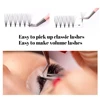 Gemerry 1 pcs Pink Stainless Steel Tweezers Eyelash Extensions High Precision Anti-static Tweezers with Fiber Tips Makeup Tools 3