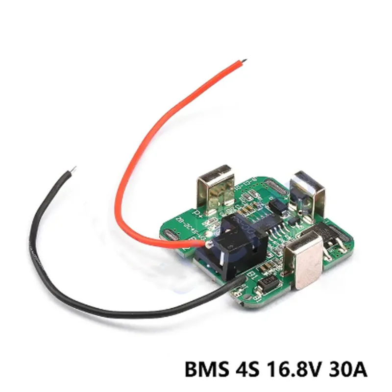 BMS 4S 16,8 V 30A 18650 Защитная плата литий-ионной литиевой батареи PCB PCM Power Bank, зарядка, интегральные схемы с проводом