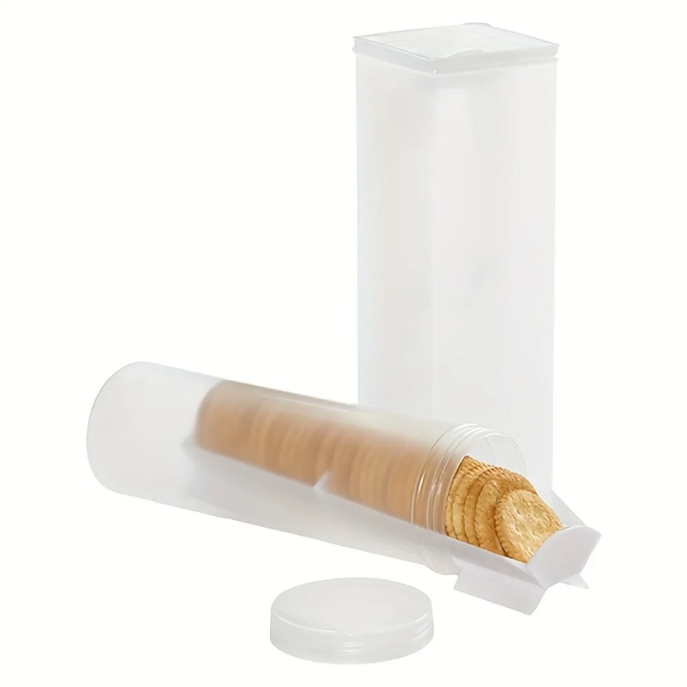 Stackable Airtight Food Storage Containers with Flip-Top Lids -Organizers, Space-Saving Round & Rectangular Design for Kitchen