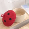 Rattan Woven Basket Rope Mushroom Snack Baskets Storage Home Accessory Baby Clothes Hamper Laundry 1