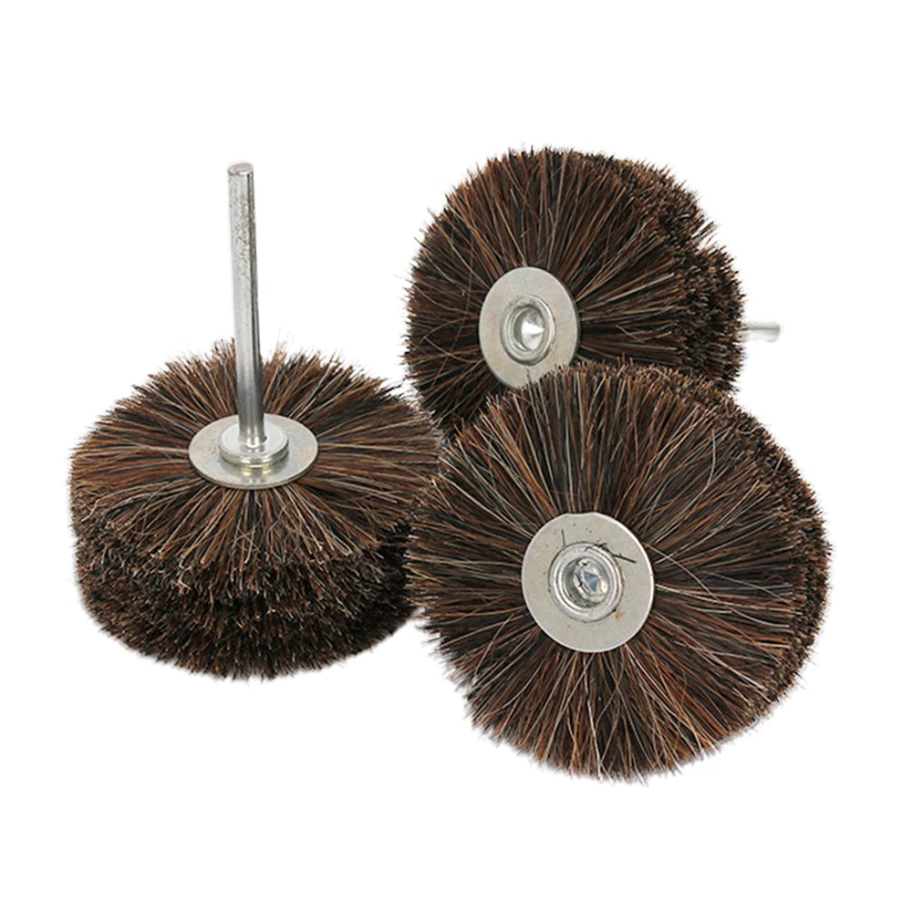 Brand New Cleaning Dandruff Wheel Brush Polishing Wheel 3.35inch Brown Polishing Brush Wheel Brush Power Tools