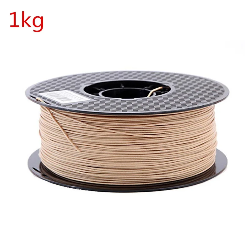 Eco-Friendly Wood PLA 3D Printing Filament - Natural Finish, 1KG Spool