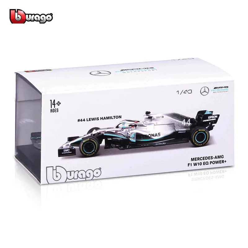 Bburago 1:43 Mercedes-Benz Amg F1 W10 Eq Power 2019 No44 Lega Veicolo Di Lusso Diecast Cars Model Toy Collection Regalo