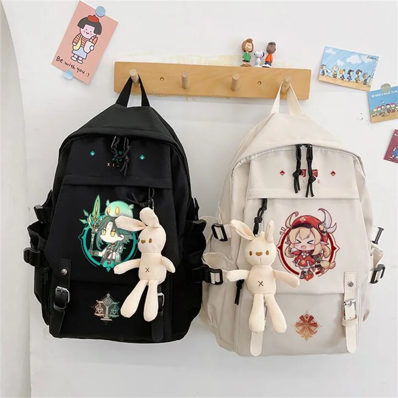 

Genshin Impact Backpacks Students School Book Bag Causal Shoulder Laptop Travel Bags Mochila For Girls Boys Teenagers