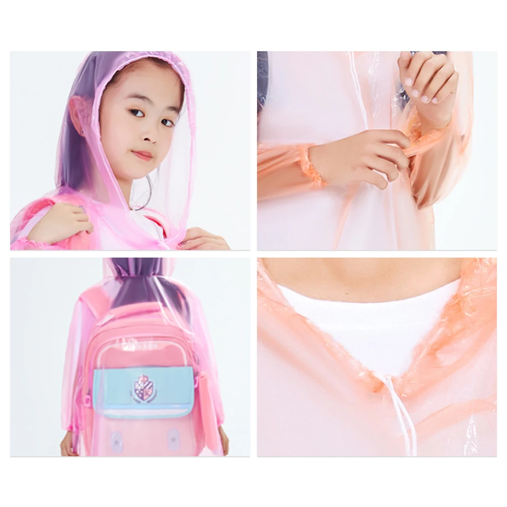 Creative Vacuum Compression Kids Raincoat Travel Card Packaging One-Piece Raincoat Waterproof Durable Reusable Poncho Outdoor raincoat poncho