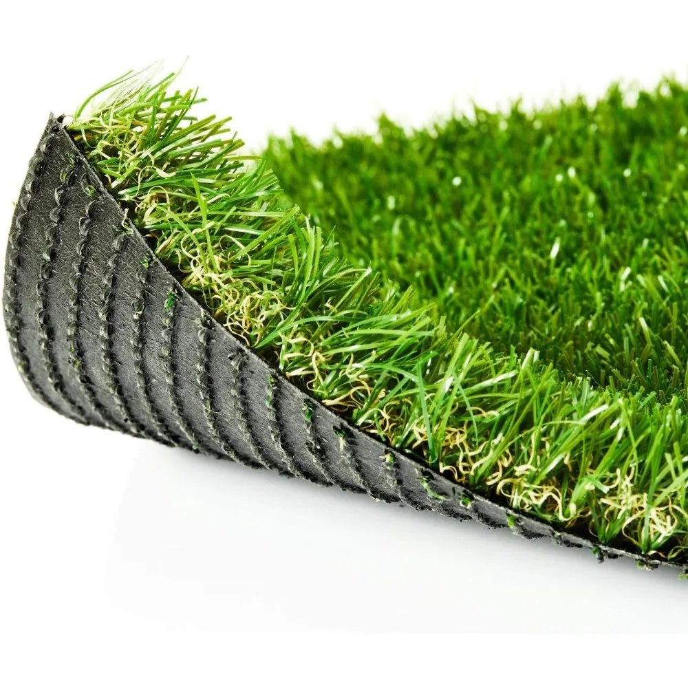 Premium Artificial Grass 10' x 15' Outdoor Rug, 1.38" Realistic Thick Turf for Garden, Yard, Fake Lawn, Dogs Synthetic Grass Mat