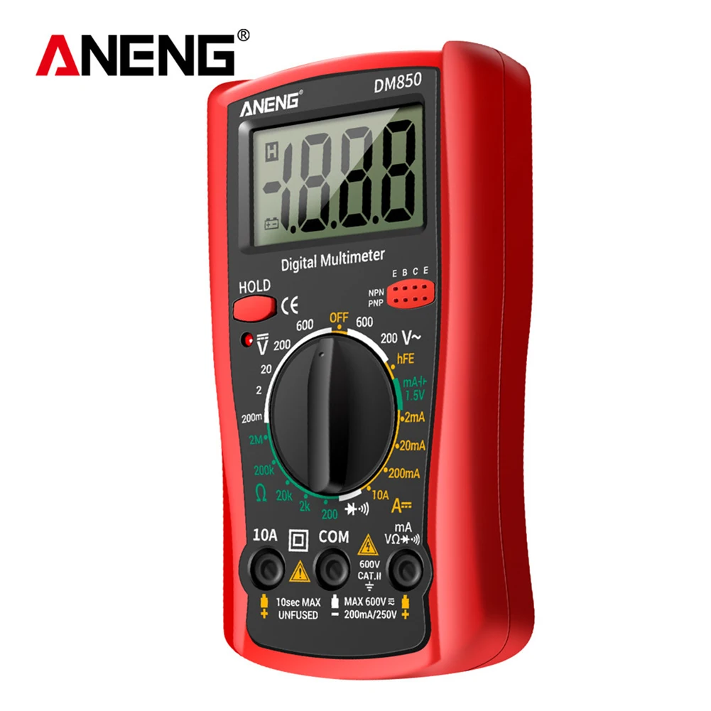 ANENG DM850 Digital Multimeter 1999 Counts Automatic AC/DC Votage Tester Current Ohm Ammeter Eletric Professional Detector Tool