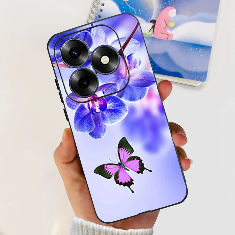 Fashion Elegant Painted Soft Silicone TPU Phone Back Cover