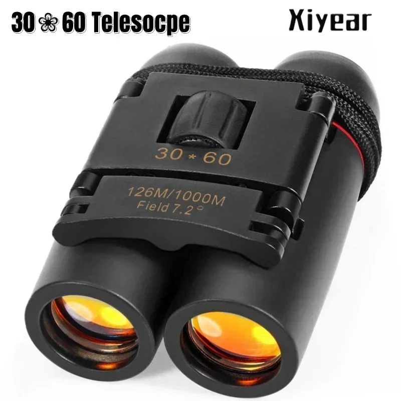 Telescopio Professionale 30X60 Mini Binocolo Pieghevole Compatto Hd Portatile Per Bambini All'Aperto Bird Watching Campeggio Viaggio Regalo