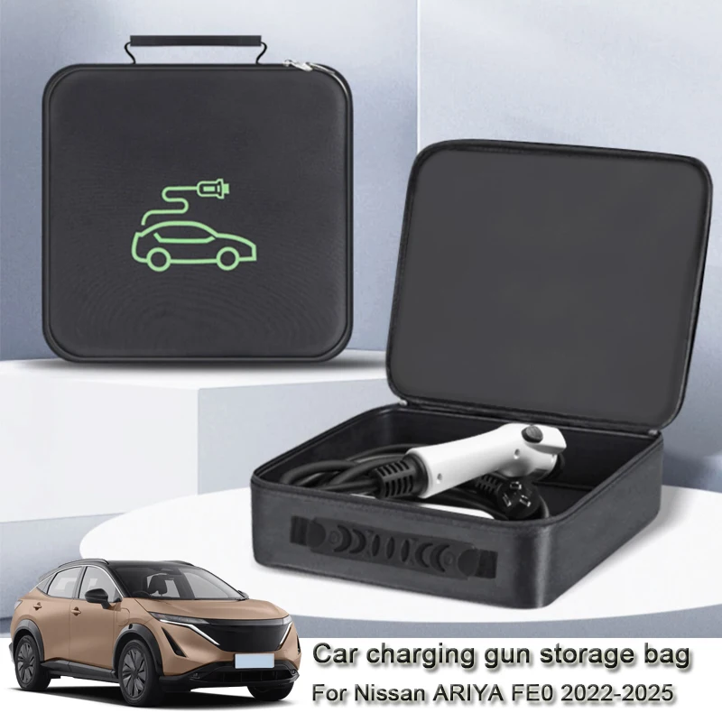 

EV Carry Bag Waterproof Fire Retardant EV Charger Cables Plugs Sockets Equipment Container For Nissan Ariya FE0 2022-2025