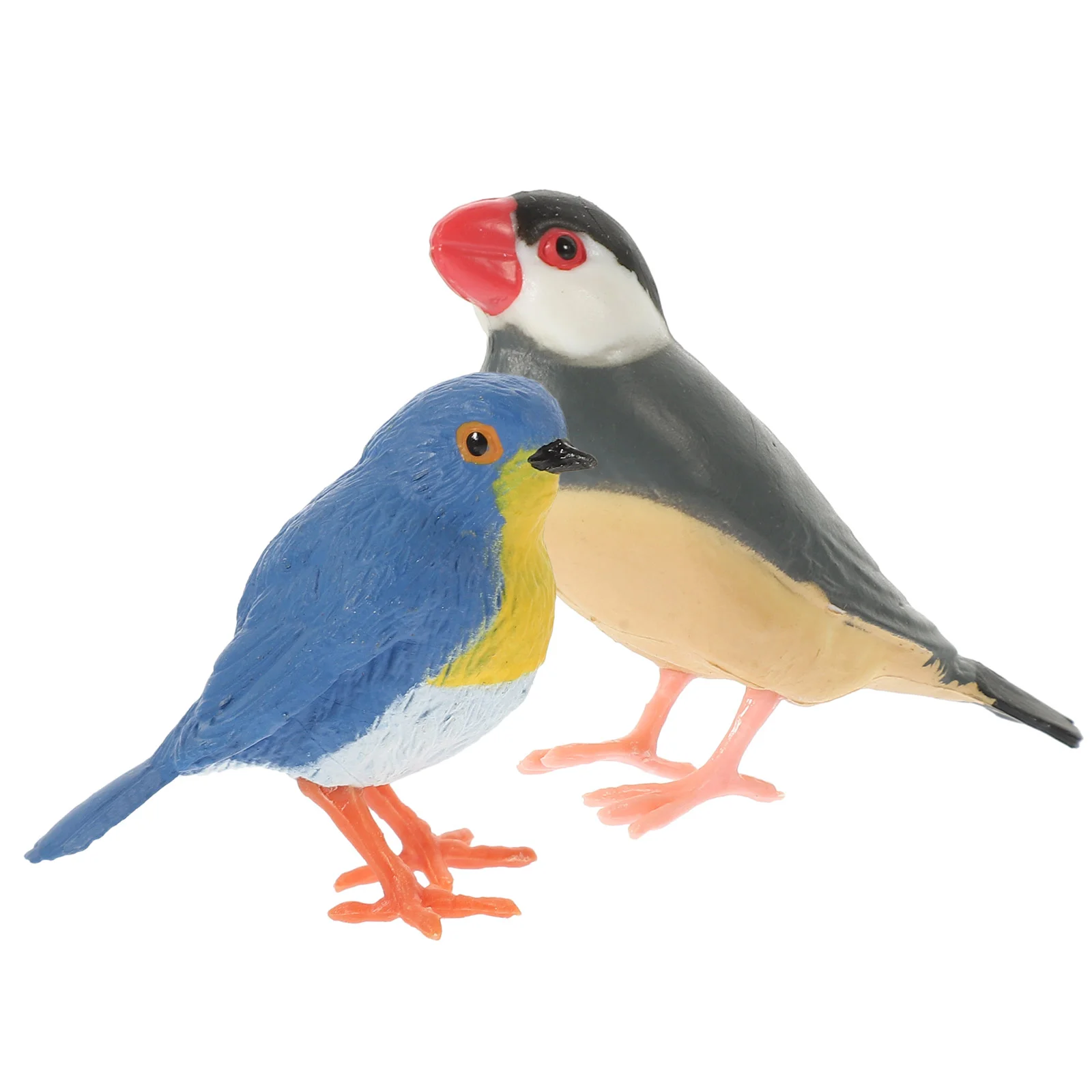 

2 Pcs Micro Landscape Adornment Bird Decor Scene Accessory Birds Figurine Crafts for Kids Small Artificial Simulated
