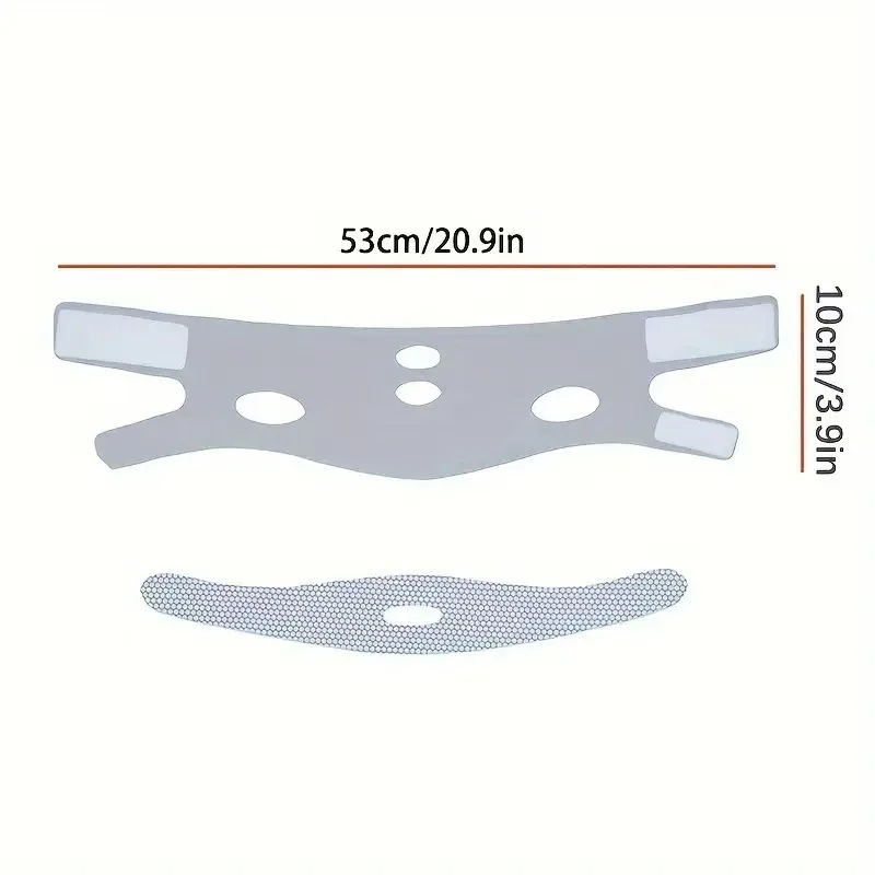Overnight Face-Lift Sleep Mask - V-Shape Contouring Band for Double Chin Reduction & Facial Slimming, Hypoallergenic Nighttime