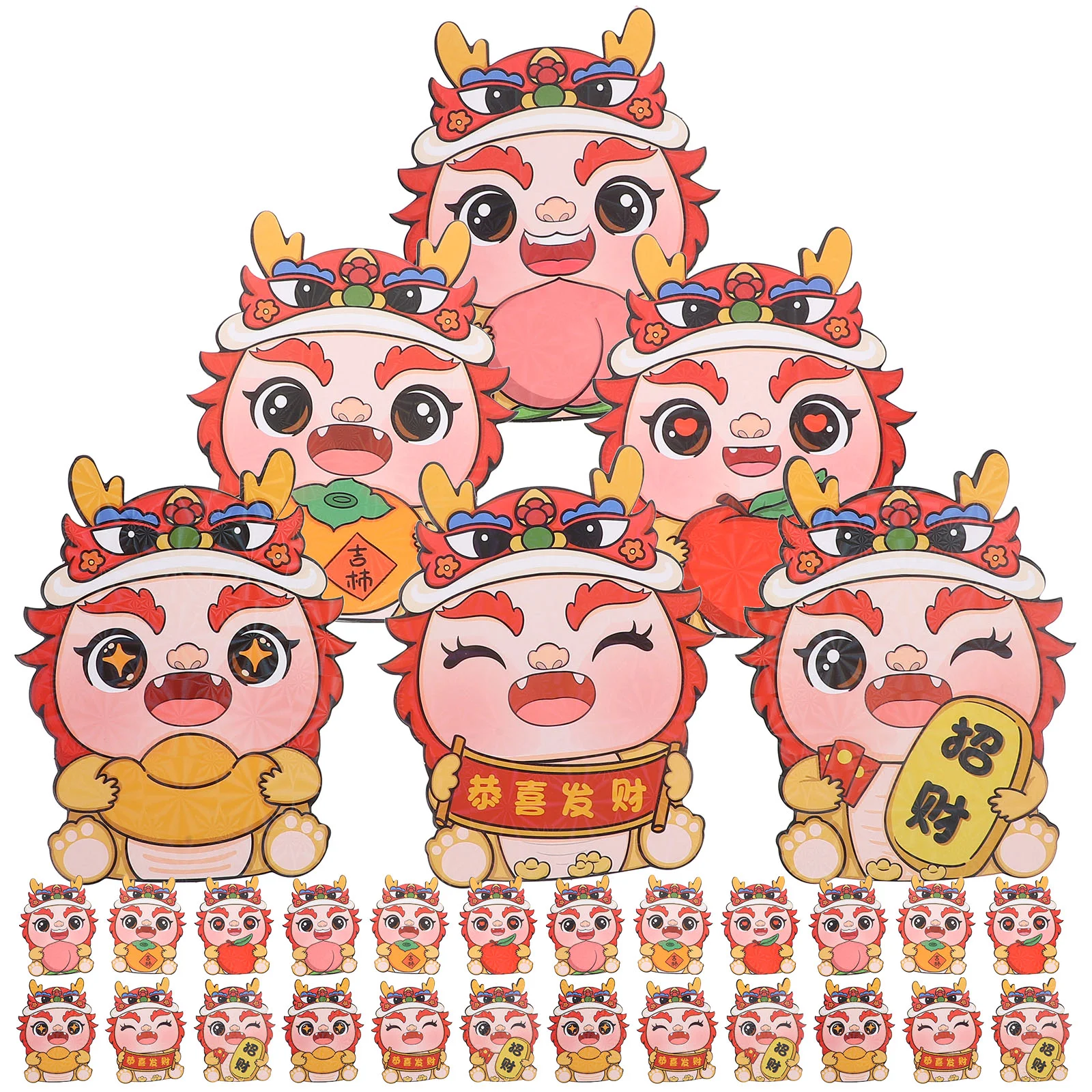 

Lunar New Year Envelopes 2024 of The Dragon Red Christmas Plushies Money Pouches