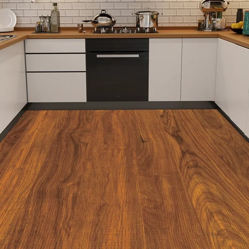 Kitchen Carpet Modern Simple Wood Grain Waterproof Oil-proof Anti-fouling Floor Mat PVC Easy To Care for Balcony Rug Alfombra양탄자 3